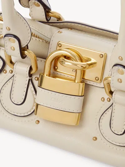 Chloé Paddington Embellished Textured-leather Tote In Pink