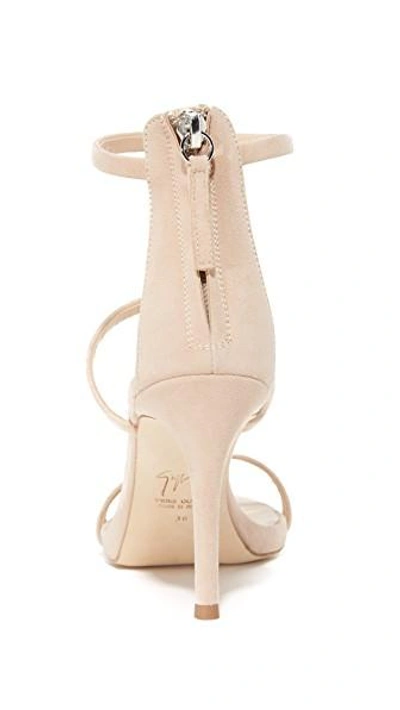 Shop Giuseppe Zanotti Strappy Sandals In Tan