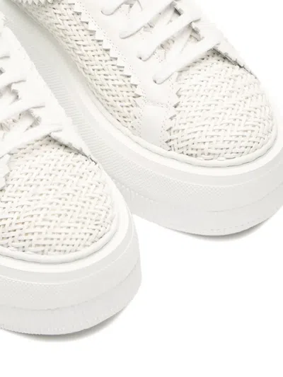 Casadei Nexus Hanoi Womans Platform Sneakers In White