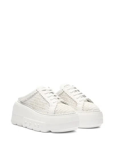 Casadei Nexus Hanoi Womans Platform Sneakers In White