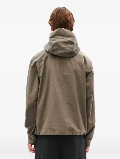 Hiking Patrol Waypoint Check-pattern Jacket In Brown