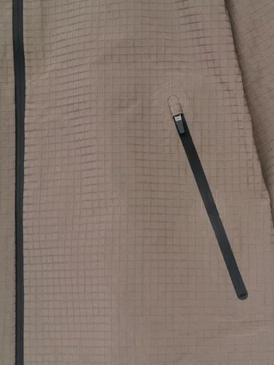 Hiking Patrol Waypoint Check-pattern Jacket In Brown