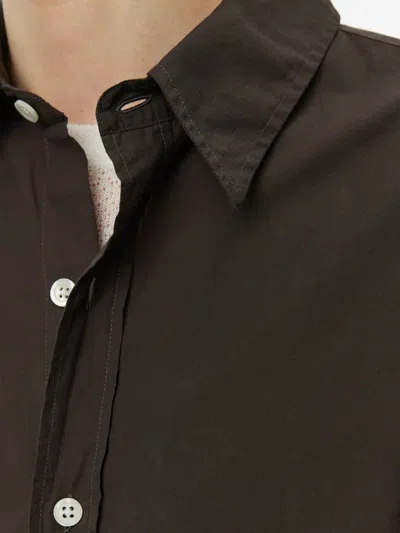 Mfpen Oversized Micro Structure Shirt In Green