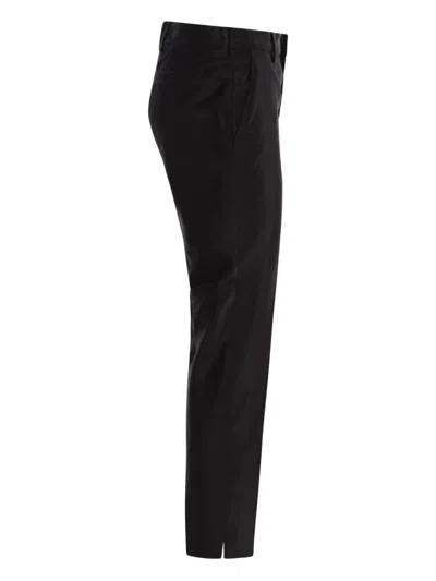 Pt Torino New York Velvet Trousers In Black