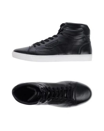 Shop Dolce & Gabbana Man Sneakers Black Size 7 Calfskin