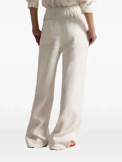 Polo Ralph Lauren Drawstring Pull-on Trousers In White