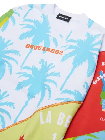 Dsquared2 Graphic-print Sweatshirt In Multi