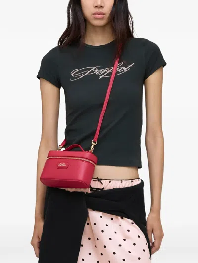 Marc Jacobs Logo Zip-bag In Red