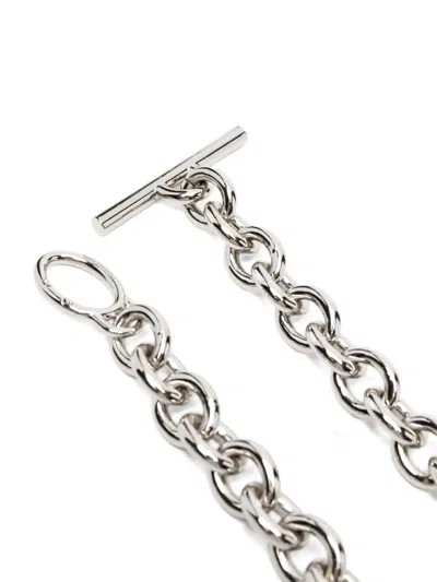 Alexander Mcqueen Chain Belt In Silver