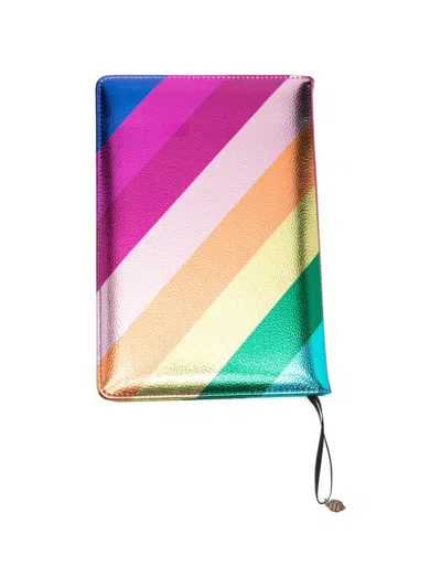 Kurt Geiger Eagle Striped Notebook In Multi