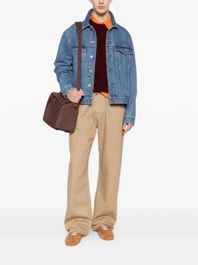 Loewe Button Flap Pocket Jacket In Blue