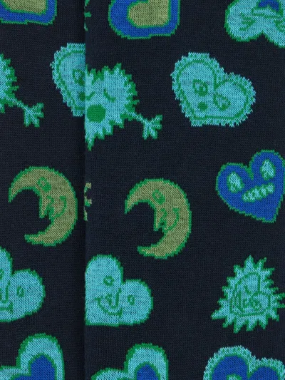 Paul Smith Heart-patterned Socks In Multi