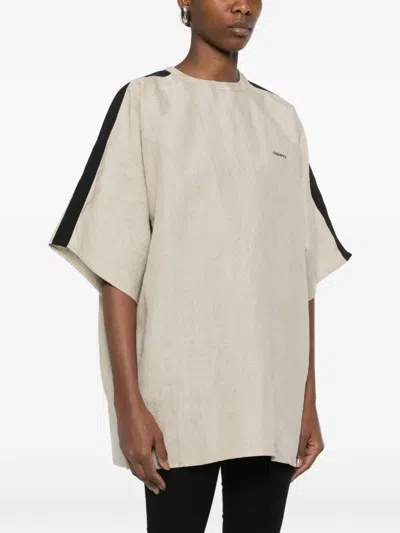 Coperni Zero Waste Stripe T-shirt In Gray