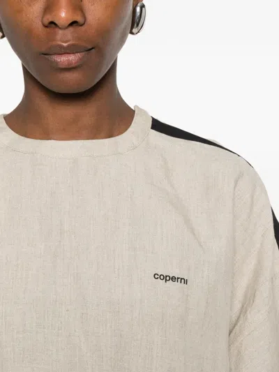 Coperni Zero Waste Stripe T-shirt In Gray