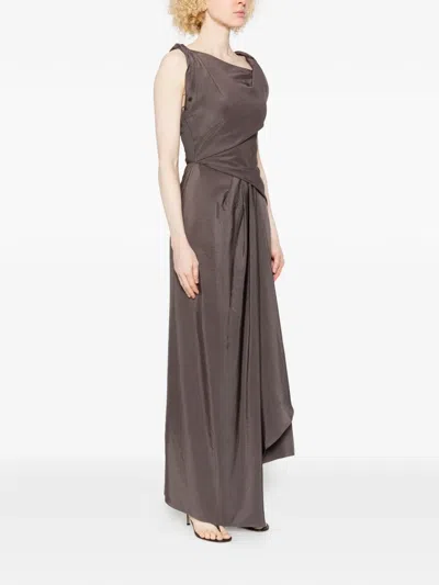 Eleh Draped Dress In Pattern