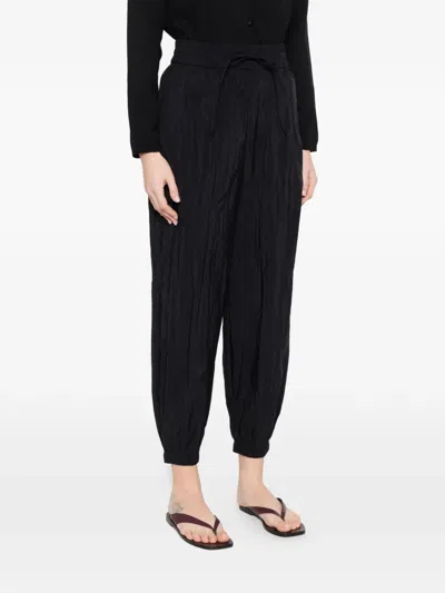 Co Drawstring Trousers In Black