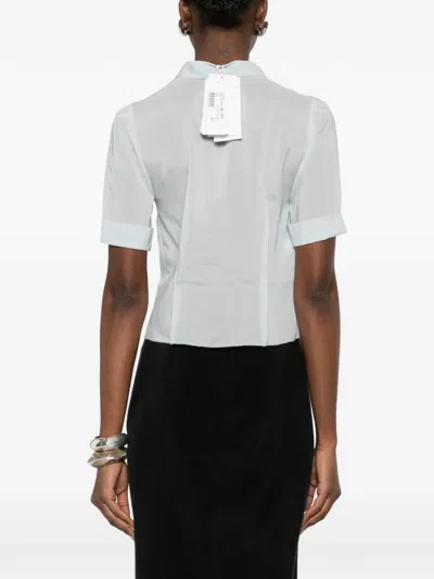 Maison Margiela Button Front Blouse In White