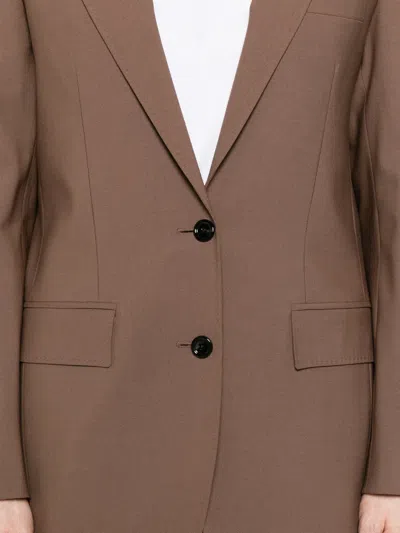 Lardini Button-fastening Flap-pocket Blazer In Neutral