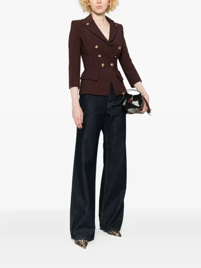 Elisabetta Franchi Double-breasted Blazer In Pattern