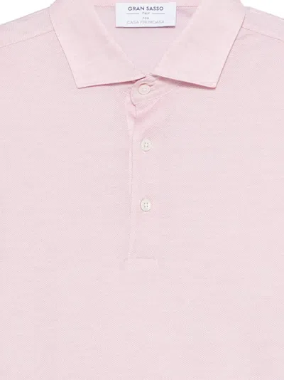 Gran Sasso Half-button Polo Shirt In Pattern