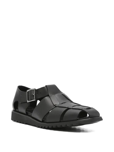 Paraboot Buckled-fastening Sandals In Black