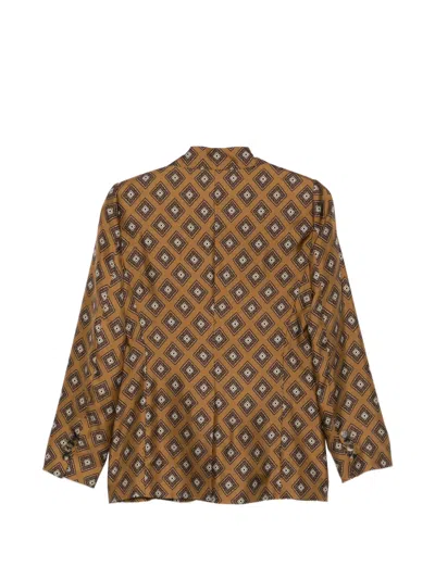 Alberto Biani Patterned Pocket Blazer In Multi