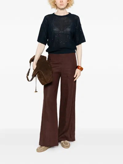 Antonelli Zagara Sequined T-shirt In Blue