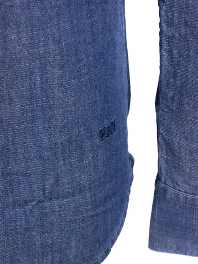 Fay Buttoned Shirt In Blue