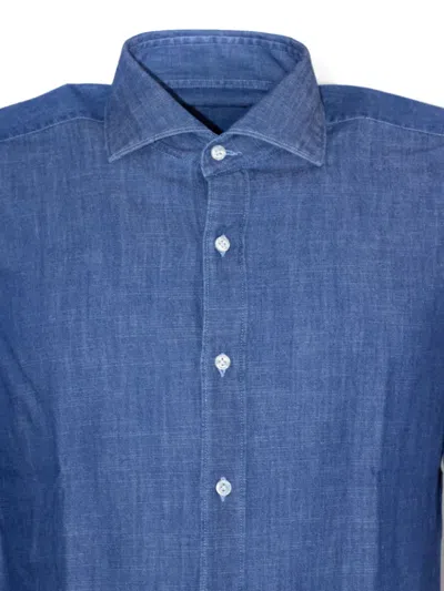 Fay Buttoned Shirt In Blue
