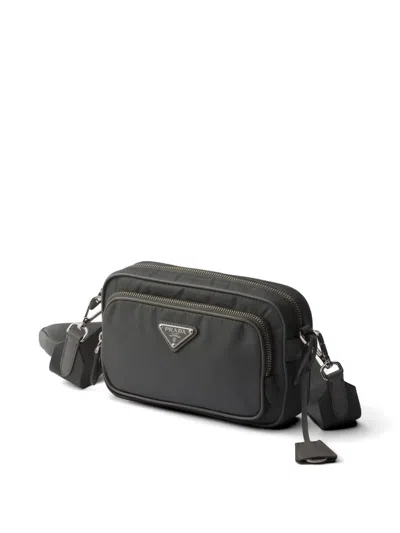 Prada Re-nylon Mini Shoulder Bag In Gray