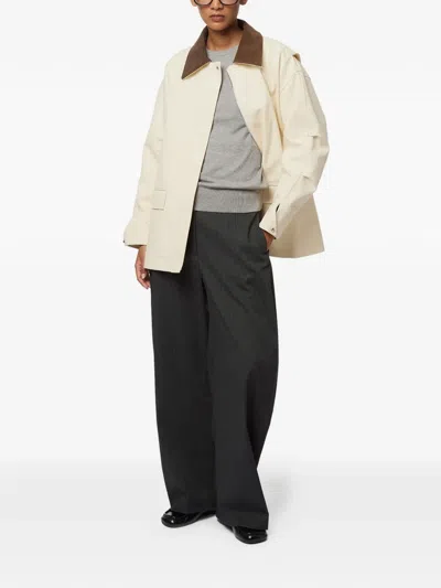 Apparis Clive Collared Jacket In Neutral