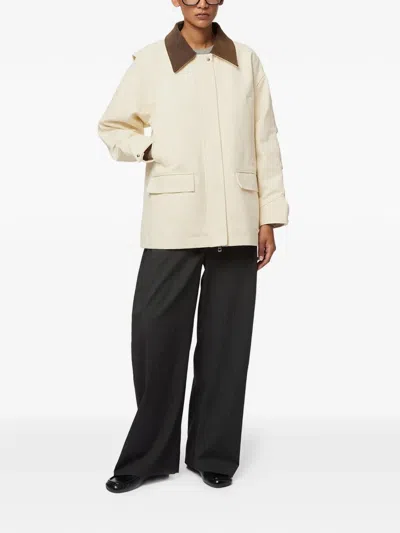 Apparis Clive Collared Jacket In Neutral