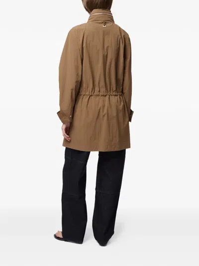 Apparis Bea Drawstring Raincoat In Brown