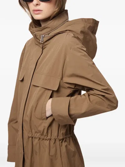Apparis Bea Drawstring Raincoat In Brown