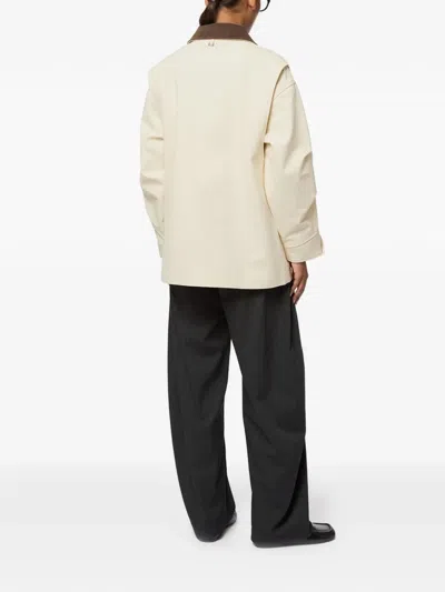 Apparis Clive Collared Jacket In Neutral