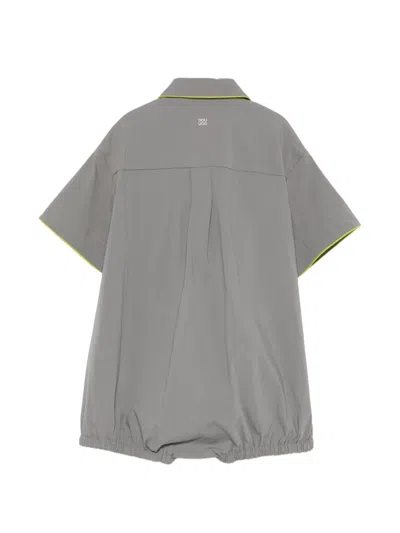 Douuod Buttoned Dungaree In Gray