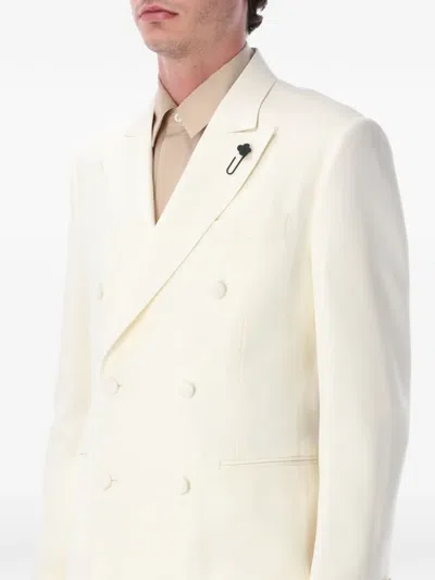 Lardini Elegant Double-breasted Jacket Size 50 In Neutral