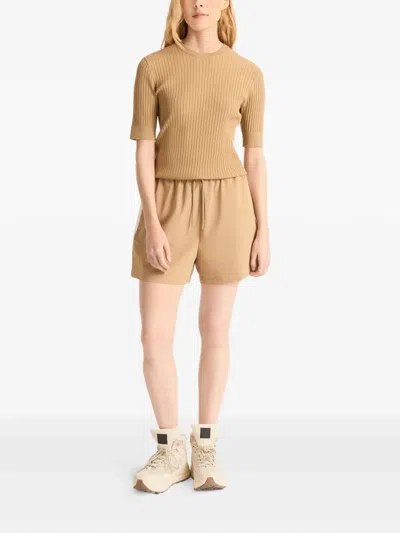 Fusalp Jadou Ribbed Short-sleeve T-shirt In Nude