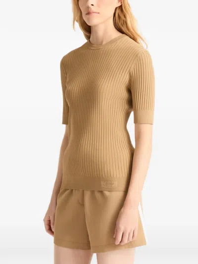 Fusalp Jadou Ribbed Short-sleeve T-shirt In Nude