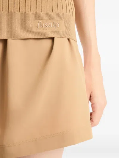 Fusalp Jadou Ribbed Short-sleeve T-shirt In Nude