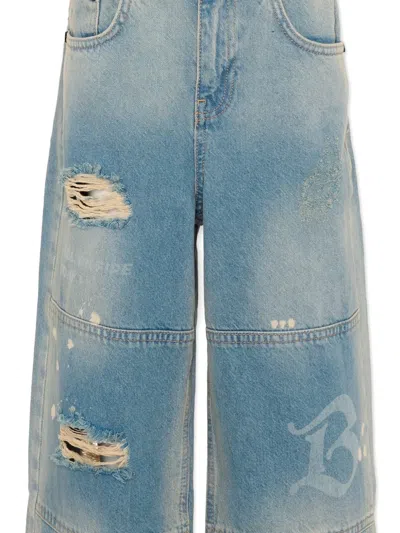 Barrow Distressed Jeans In Blue