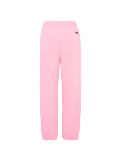 Barrow Drawstring Graphic Trousers In Pink