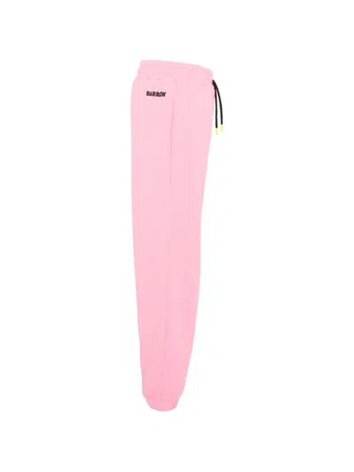 Barrow Drawstring Graphic Trousers In Pink