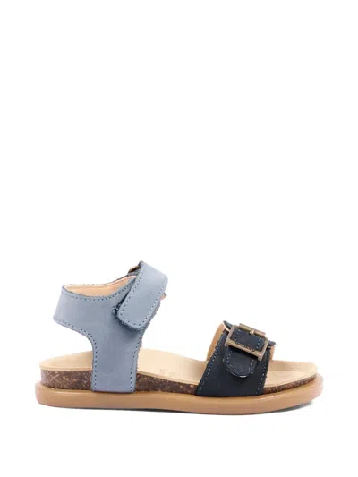 Walkey Buckle Strap Sandals In Blue