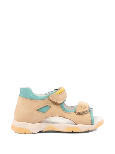 Walkey Strap Leather Sandals In Multi