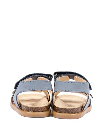 Walkey Buckle Strap Sandals In Blue