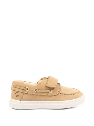 Walkey Touch-strap Moccasins In Neutral