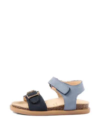 Walkey Buckle Strap Sandals In Blue