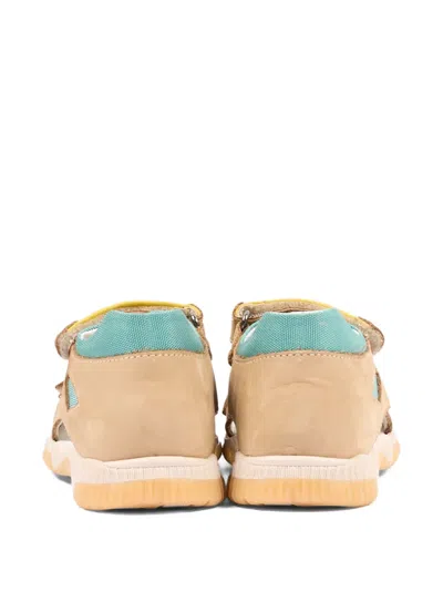 Walkey Strap Leather Sandals In Multi