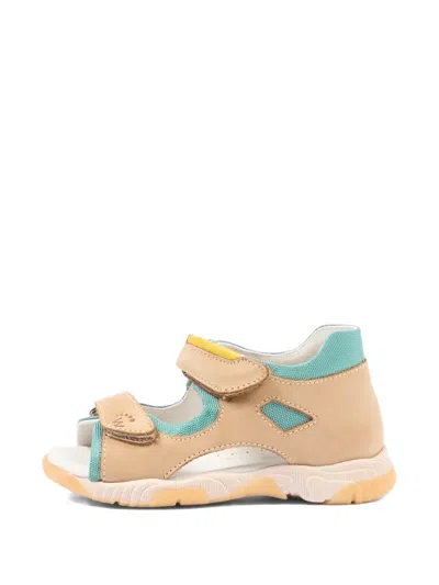 Walkey Strap Leather Sandals In Multi